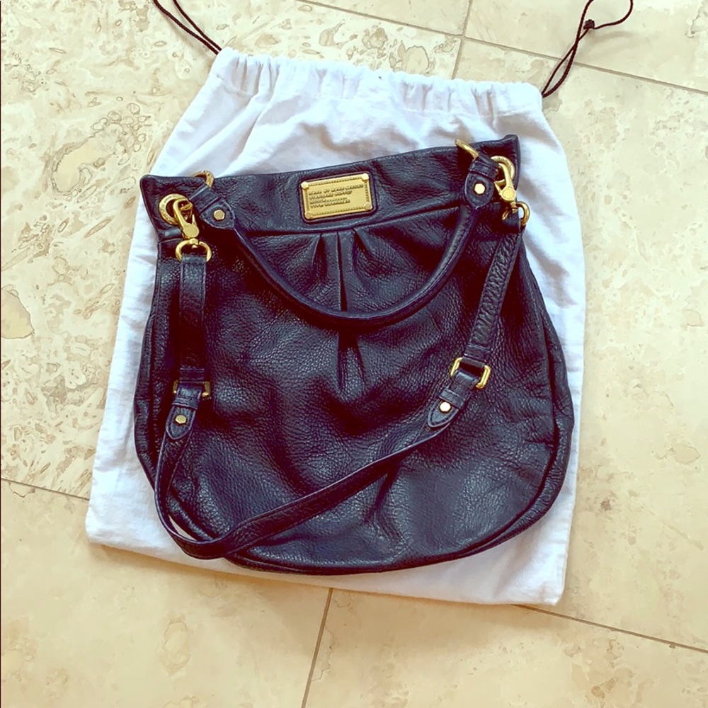 Marc by Marc Jacobs Navy Blue Leather Shoulder Bag